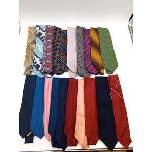 Lot of 20 Random Vintage Neck Ties 1960s Various and No Tag
